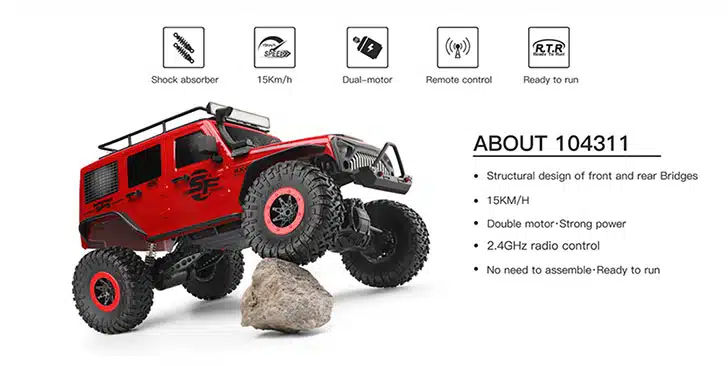 ماشین کنترلی Wltoys 104311 ماشین کنترلی Wltoys 104311