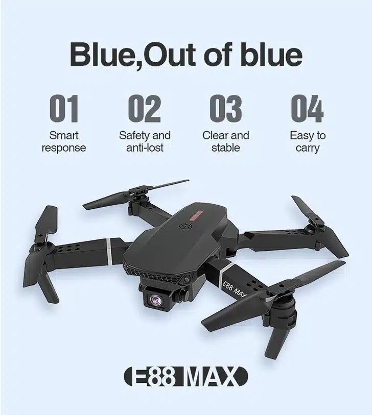 کوادکوپتر E88 max کواد کوپتر E88 max