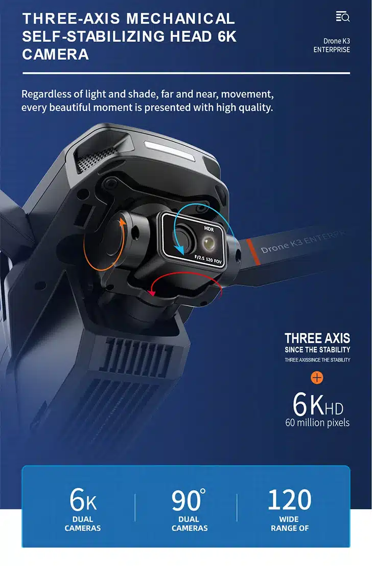 کوادکوپتر K3 Enterprise هلی شات K3 Enterprise