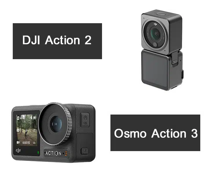 اسمو اکشن 3 تفاوت های Osmo Action 3 و DJI Action 2
