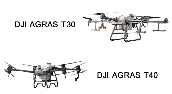 پهپاد سمپاش T40 تفاوت های Agras T40 و Agras T30