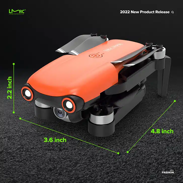 کوادکوپتر LM12 PRO ابعاد پهپاد LM12 PRO
