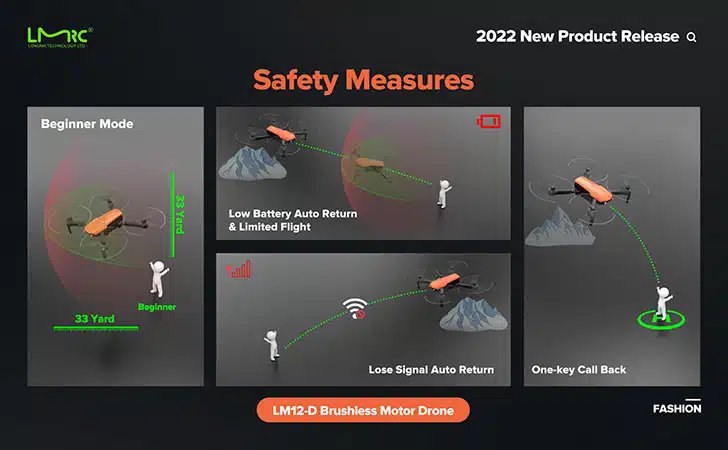 کوادکوپتر LM12 PRO امکانات هلی شات LM12 PRO