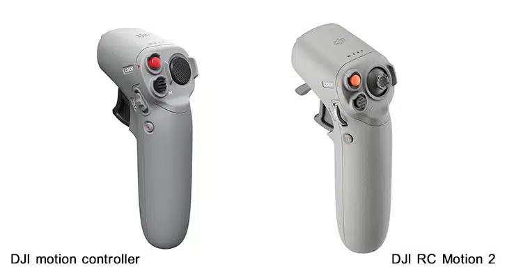 موشن کنترلر 2 DJI مقایسه موشن کنترلر 2 DJI و موشن کنترلر DJI