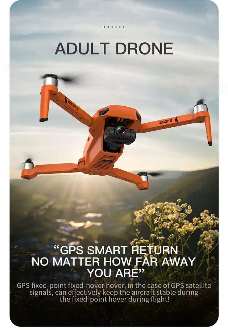کوادکوپتر KF102 Ultra برخورداری کوادکوپتر KF102 Ultra از GPS