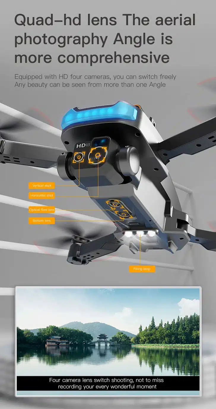 کوادکوپتر P15 Pro - GPS drone p15 pro gps