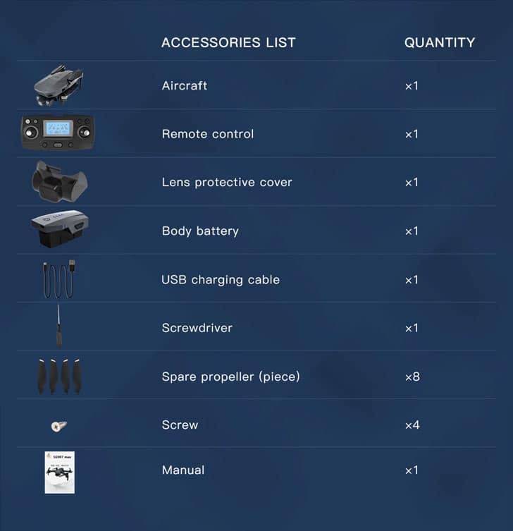 محتویات درون بسته هلی شاتSG907 Max