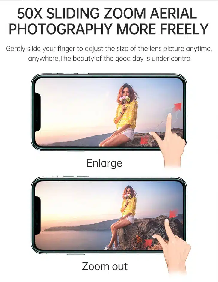 کوادکوپتر M9 pro max بزرگنمایي دوربین کواد کوپتر M9