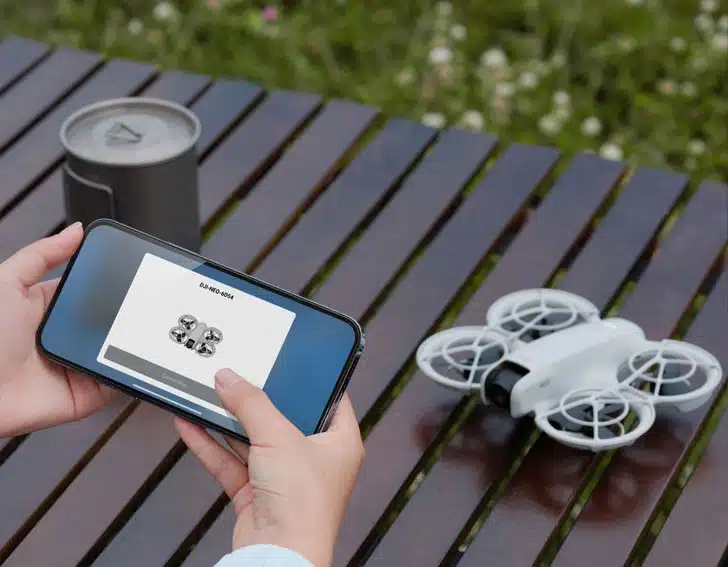 هلی شات DJI Neo انتقال تصویر کوادکوپتر DJI Neo