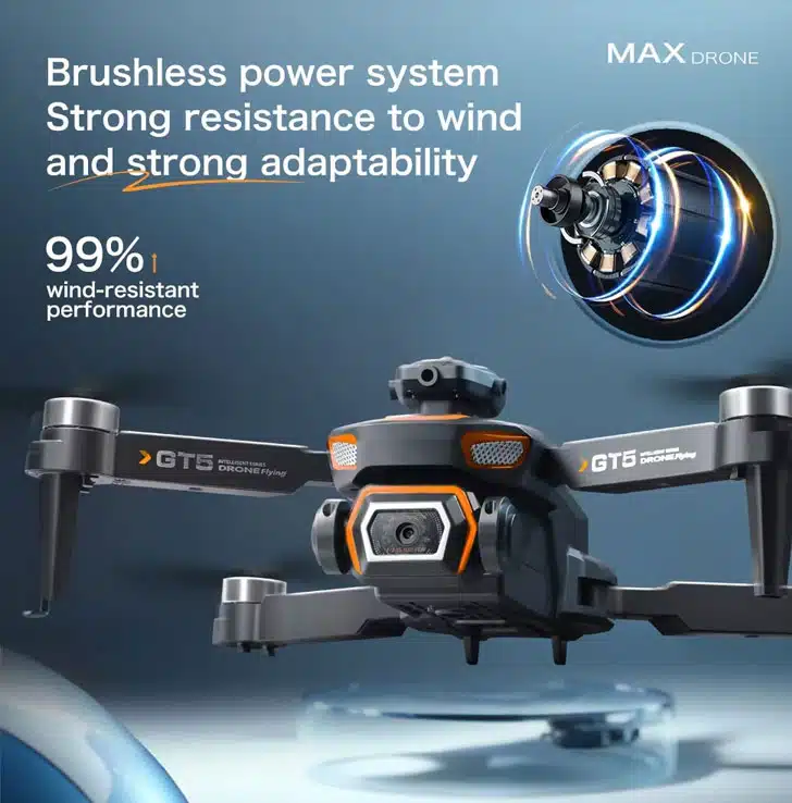 کوادکوپتر GT5 Max موتورهای براشلس کوادکوپتر GT5 Max