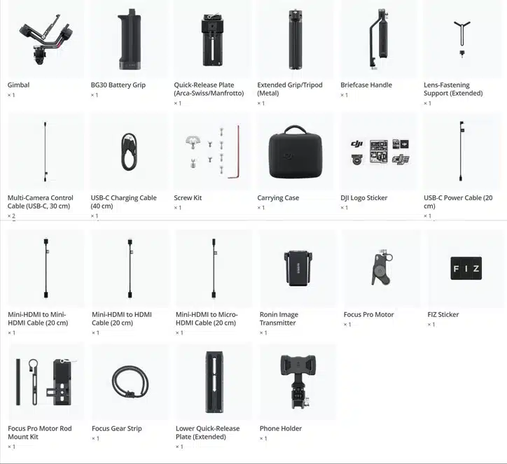 رونین RS 4 Pro پک کمبو رونین DJI RS4 Pro