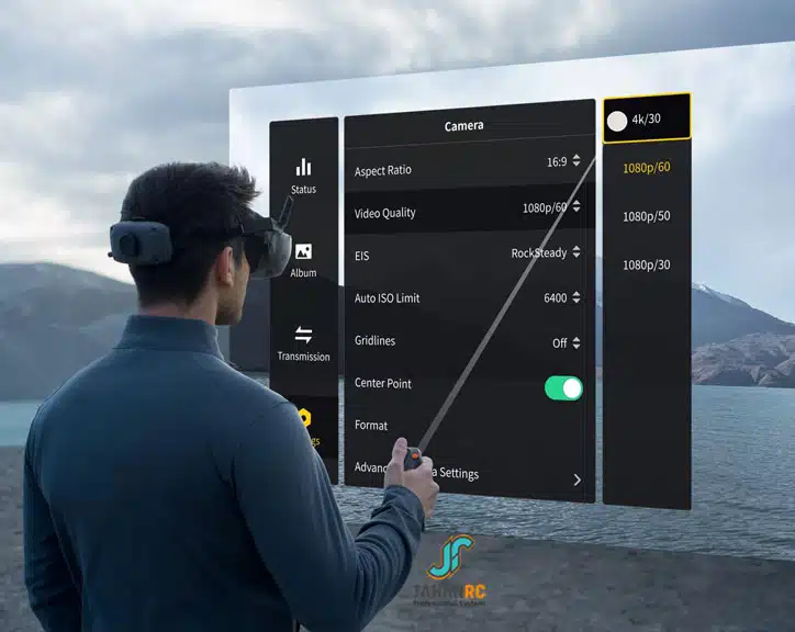 عینک DJI Goggles N3 تنظیمات پرواز عینک گاگلز ان 3