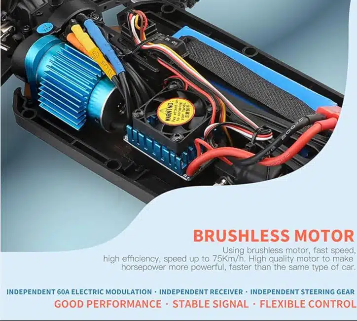 ماشین کنترلی POWER 75 RACING موتور پرقدرت ماشین اسباب بازی POWER 75 RACING