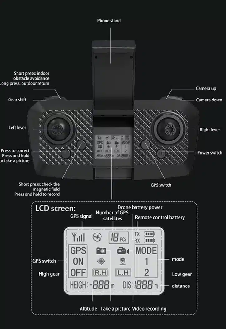 کوادکوپتر P21 Pro ریموت کنترل کوادکوپتر P21 Pro