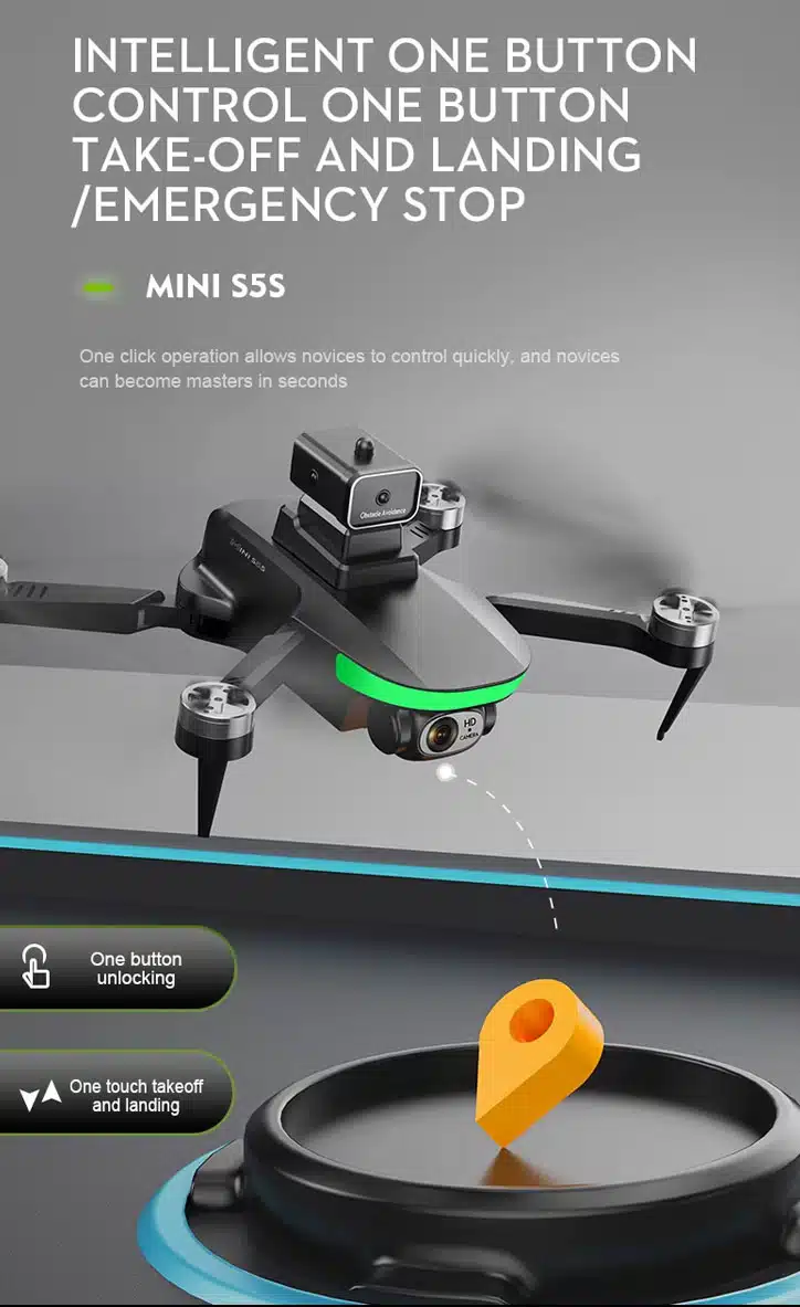 کوادکوپتر S5S Mini تیکاف و لندینگ پهپاد S5S Mini