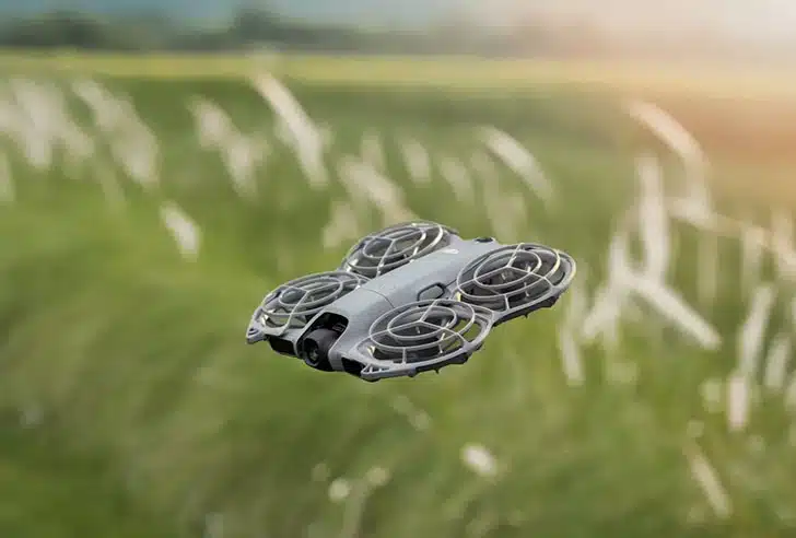 هلی شات DJI Neo 2 پایداری در باد کوادکوپتر نئو ۲