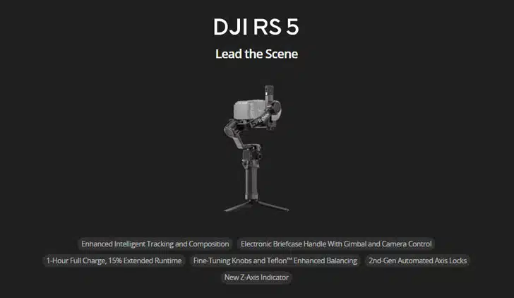 گیمبال DJI RS 5 خرید گیمبال DJI RS 5