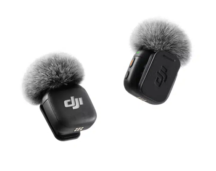 میکروفون DJI 3 ضبط صدای شفاف با بادگیر توسط میکروفون حرفه ای DJI 3