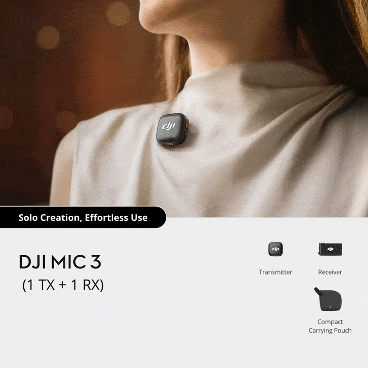 پک تک کاربره میکروفون DJI 3