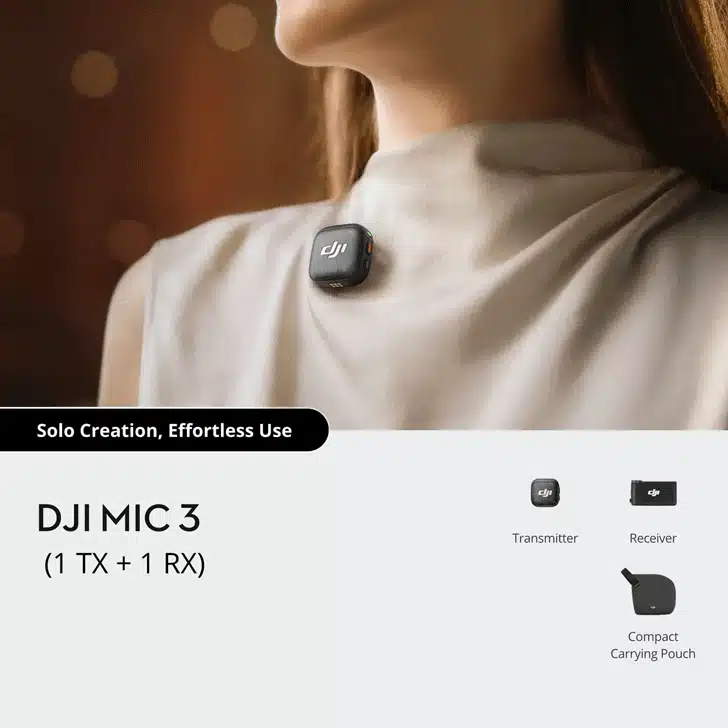 میکروفون DJI 3 پک تک کاربره میکروفون DJI 3