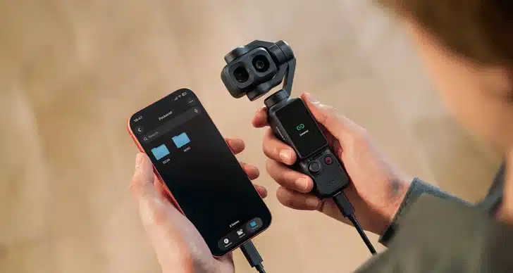 اسمو پاکت 4 پی انتقال پر سرعت با Osmo Pocket 4P