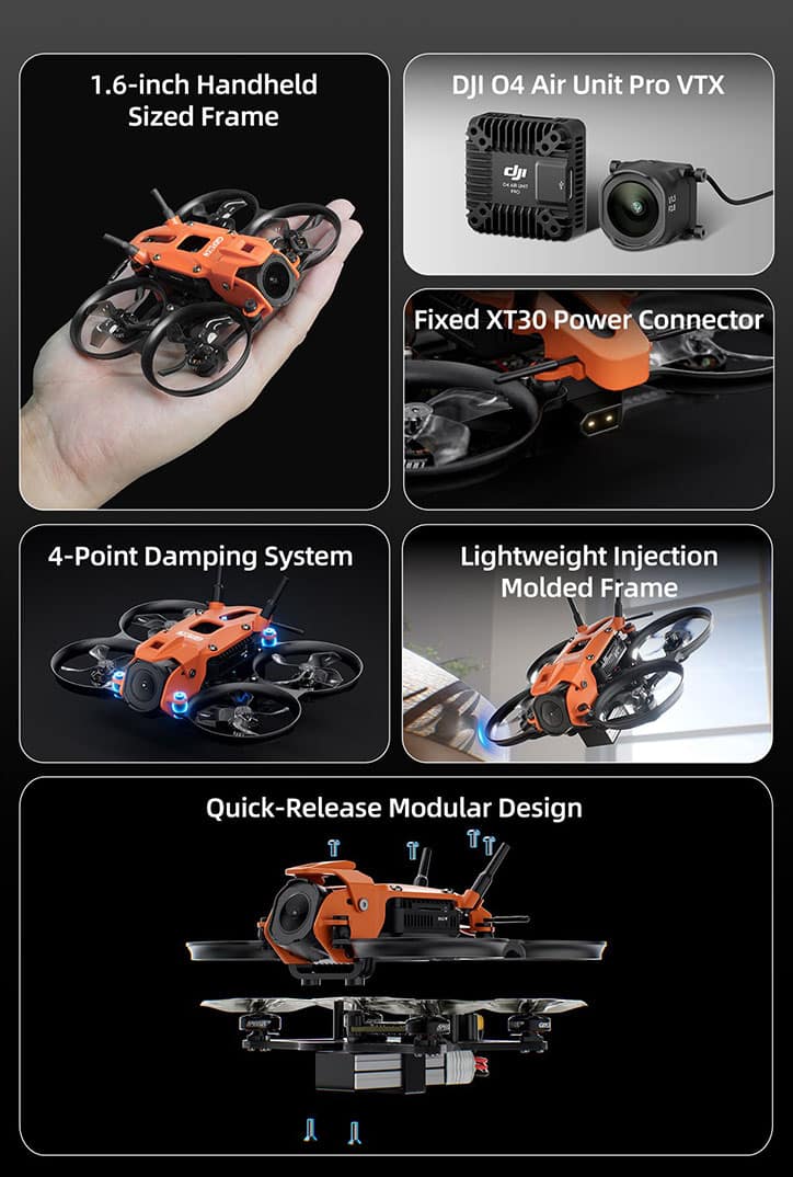 مشخصات فنی کوادکوپتر DarkStar16
